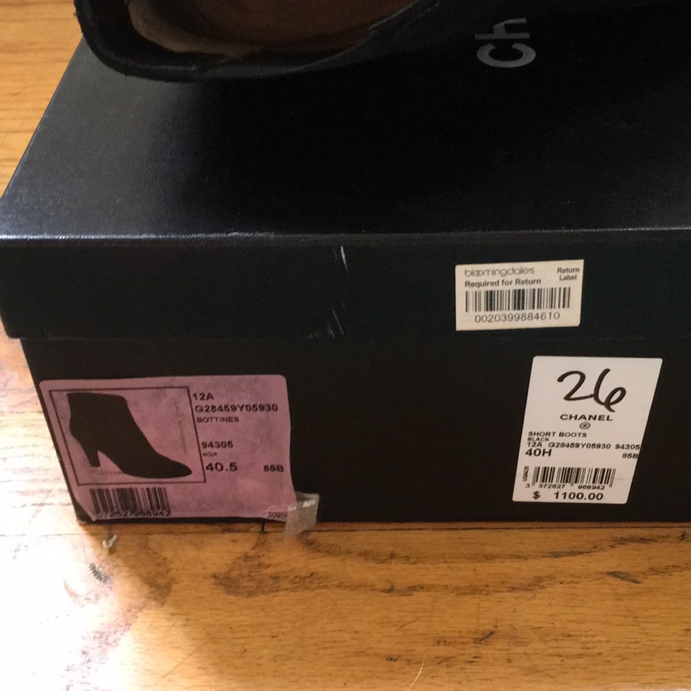 Mint Condition Black Chanel Ankle Boots/booties - Picture 8 of 8